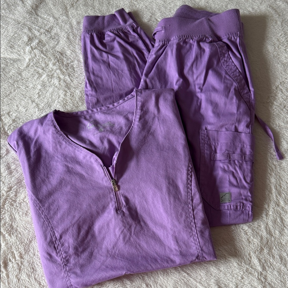 Purple Women's scrub set Joggers